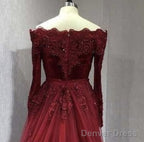 Long Sleeves Velvet Mermaid Prom Dresses Detachable Skirt