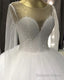 Long Sleeves Wedding Gown Sequins Beaded