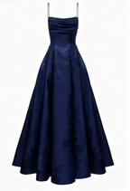 Long Spaghetti Straps A-Line Green Prom Dress, Long Prom Dresses