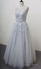 Lovely Flowers Lace Prom Dress Wedding Party Dress