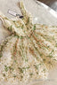 Lovely Flowers Straps Short Prom Dress Lace Homecoming Dresses