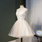 Lovely Ivory Sweetheart Straps Short Homecoming Dress Prom Dress, Short Prom Dresses