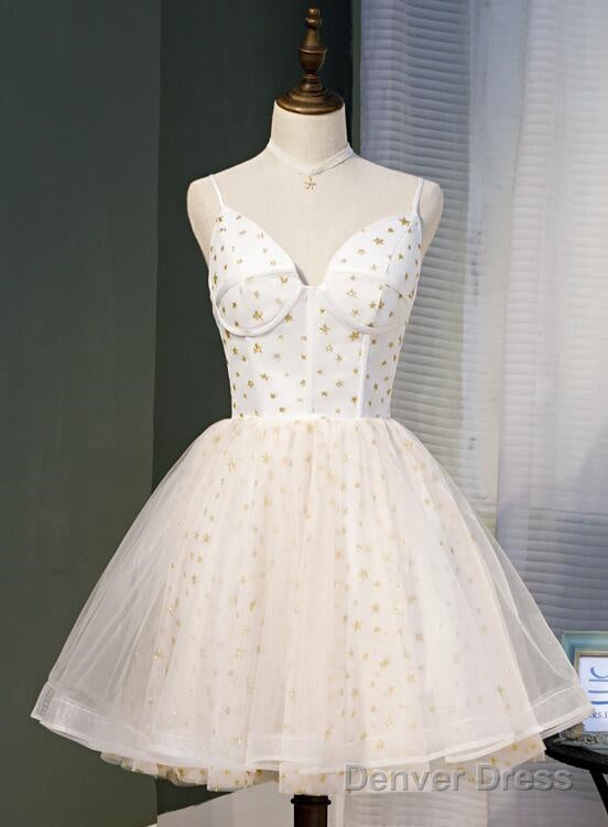 Lovely Ivory Sweetheart Straps Short Homecoming Dress Party Dress, Short Formal Dresses Main image