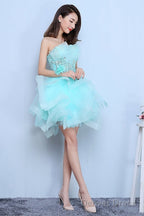 Lovely Mint Green Tulle Short Prom Dress Prom Dress, Cute Short Homecoming Dresses
