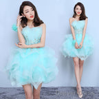 Lovely Mint Green Tulle Short Prom Dress Prom Dress, Cute Short Homecoming Dresses