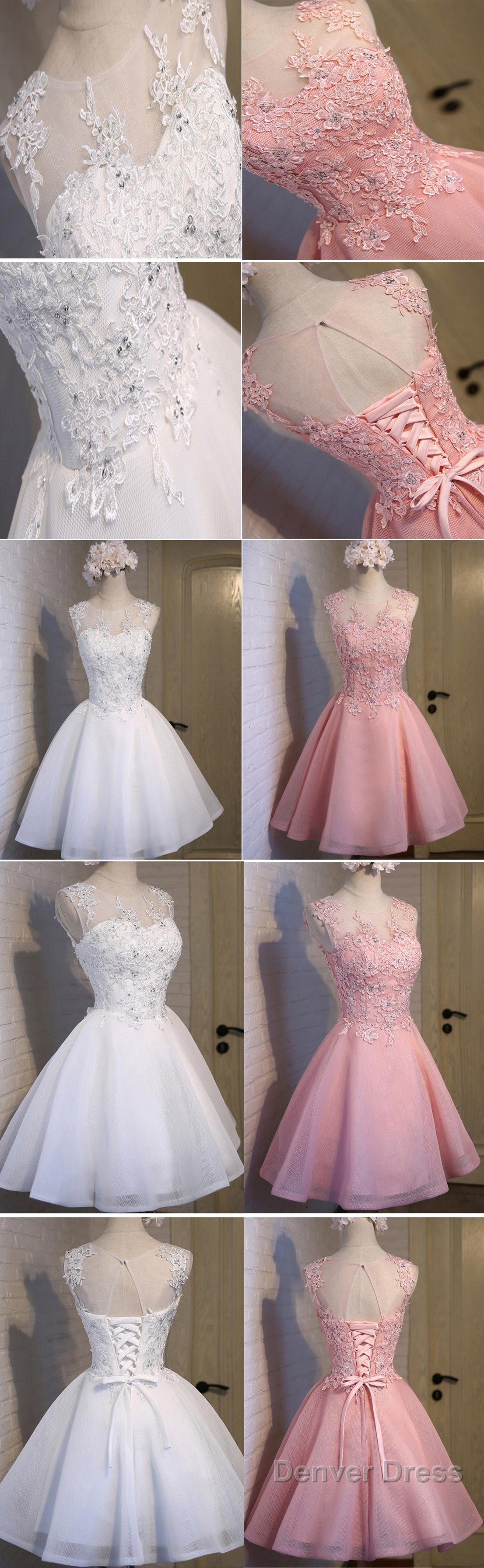 Lovely Pink Appliques Beads Sequins Sleeveless Clairvoyant Outfit Lace Up Back Organza Homecoming Dress