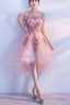 Lovely Pink High Low Prom Dress, Tulle Prom Dress, Homecoming Dresses