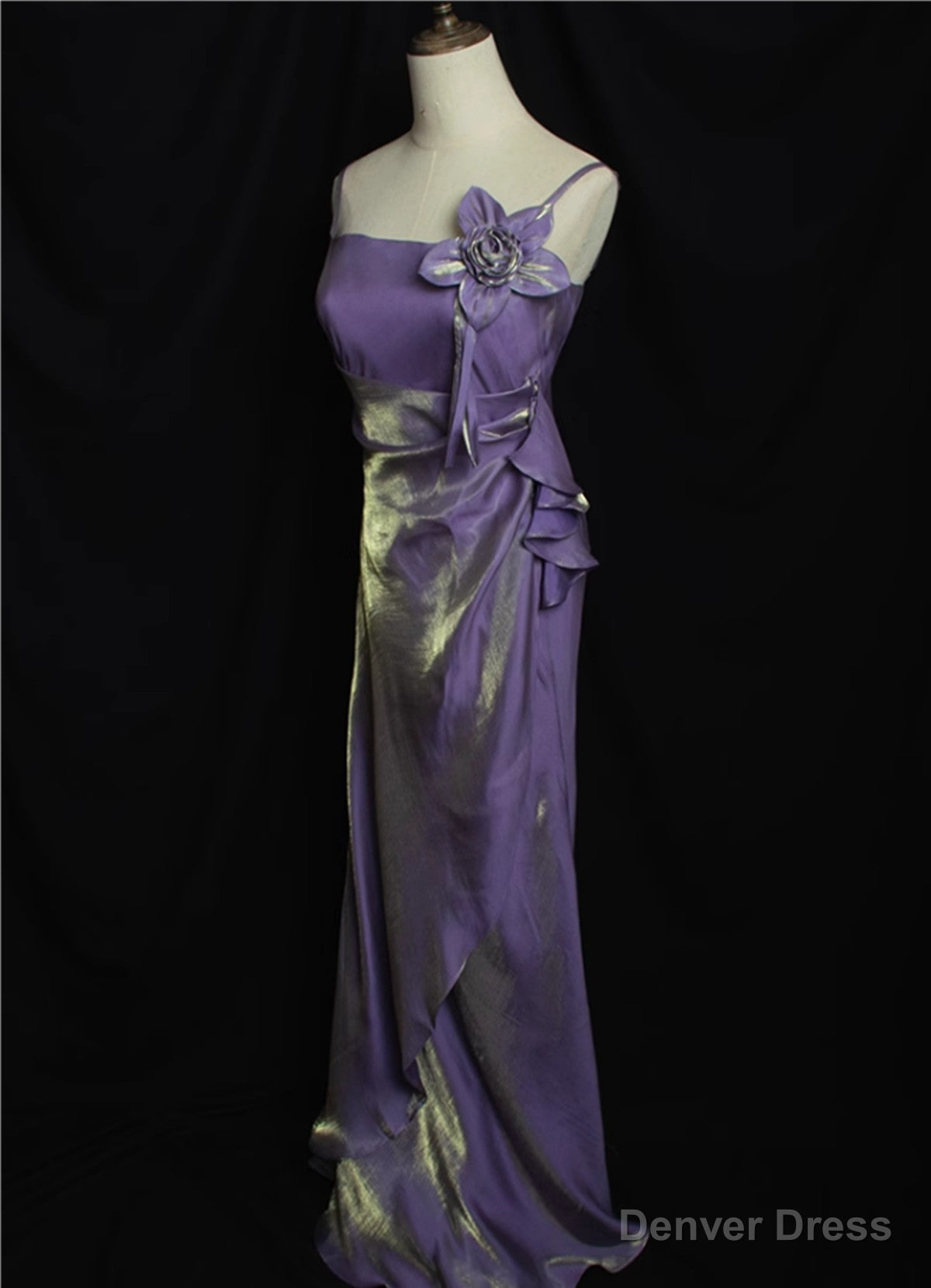 Lovely Straps Simple Long Party Dress, Vintage Style Floor Length Evening Dress Secondary image