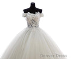 Lovely Tulle Ball Gowns Sweetheart Lace Applique Prom Dress, Quinceanera Dresses