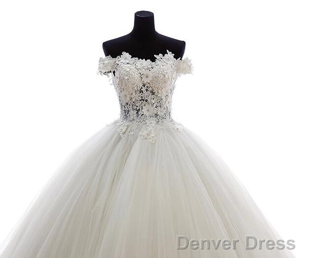 Lovely Tulle Ball Gowns Sweetheart Lace Applique Prom Dress, Quinceanera Dresses