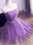 Lovely Tulle Short Prom Dress, Handmade Prom Dresses