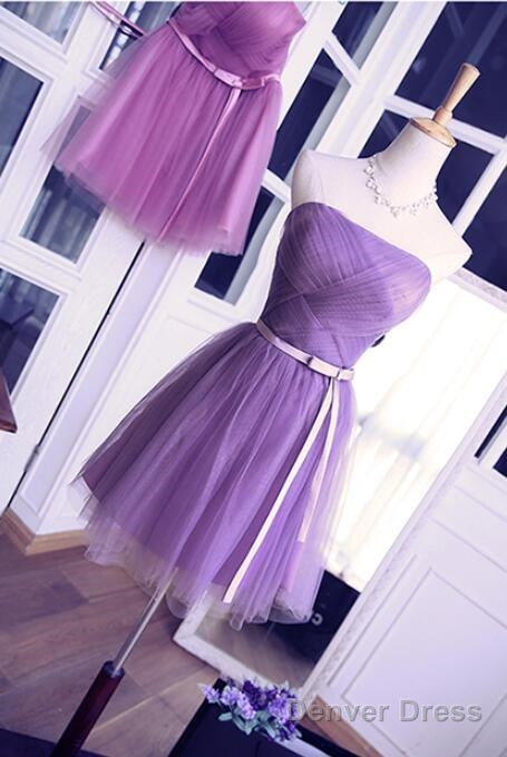 Lovely Tulle Short Prom Dress, Handmade Prom Dresses