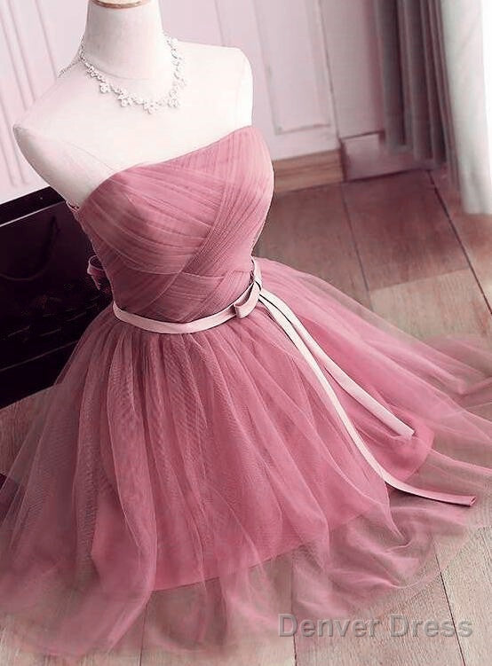 Lovely Tulle Short Party Dress, Handmade Formal Dresses Main image