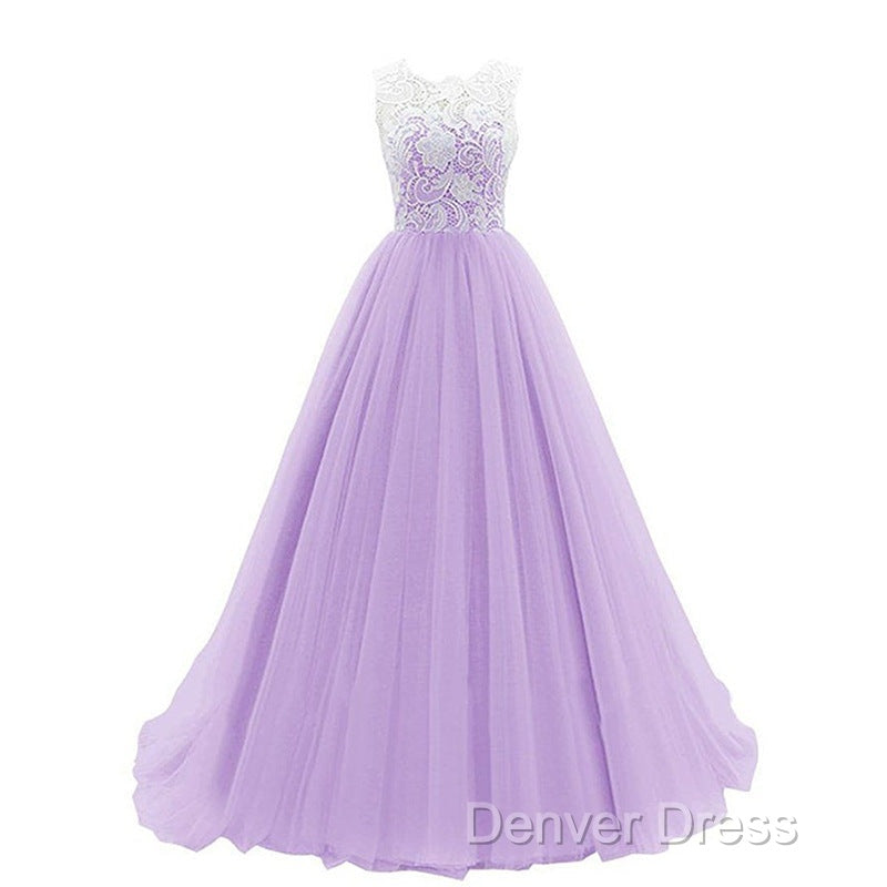 Lovely Tulle With Lace Bodice Prom Dress, New Sweet 16 Dresses Secondary image