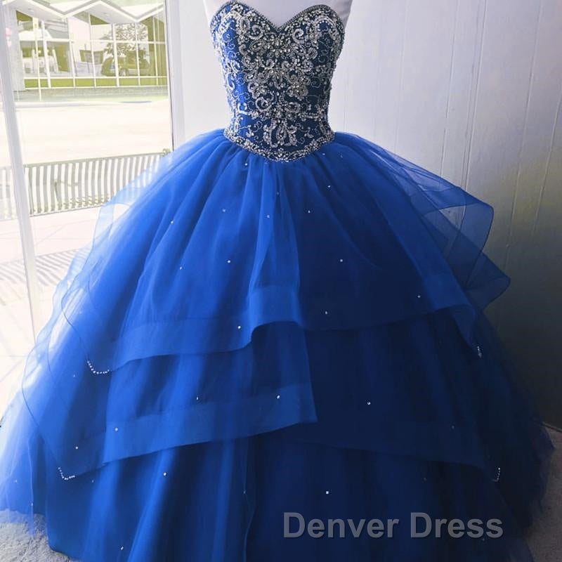 Luxurious Crystal Beaded Bodice Corset Organza Layered Quinceanera Dresses Secondary image