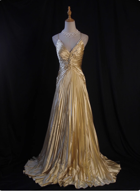 Luxurious Elegant Yellow A-Line V-Neck Spaghetti Strap Knot Ruched Satin Long Prom Dresses Evening Dresses