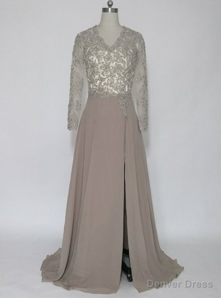 Luxurious Long Sleeves Mother of the Bride Dresses Prom Gowns