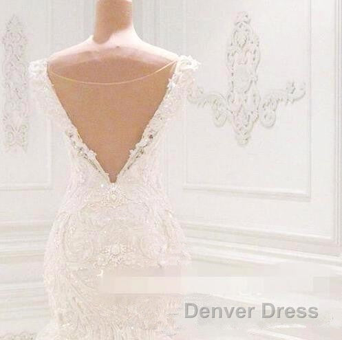 Luxurious Off the Shoulder Mermaid Wedding Dresses New Arrival Lace AppliquesBridal Gowns