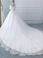 Luxury Lace Vestidos De Novia Ball Gown Wedding Dresses Prom Dresses Long