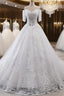 Luxury Lace Vestidos De Novia Ball Gown Wedding Dresses Prom Dresses Long