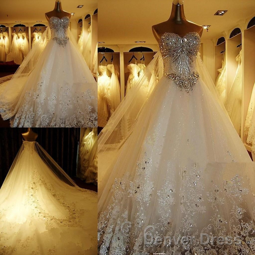 Luxury Wedding Dress Long Train, Dress For Wedding, Bridal Gowns ,Bride Dress, Dresses For Brides Secondary image