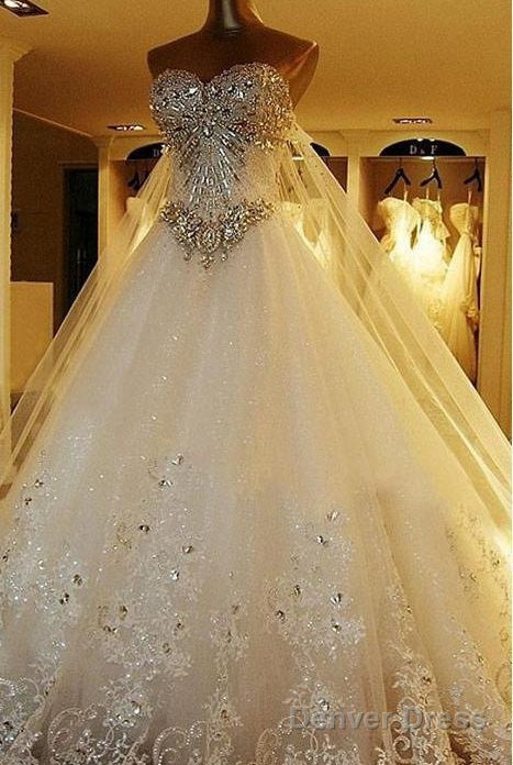 Luxury Wedding Dress Long Train, Dresses For Wedding, Bridal Gown ,Bride Dress, Dresses For Brides Main image