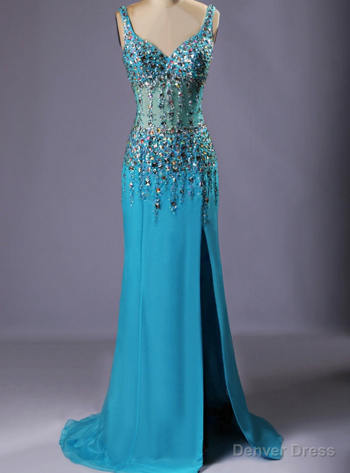 Mermaid Prom Long Real Photo Prom Spaghetti Strap Prom Dresses
