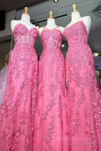 Mermaid Hot Lace Long Prom Dress, Long Hot Prom Graduation Prom Dresses