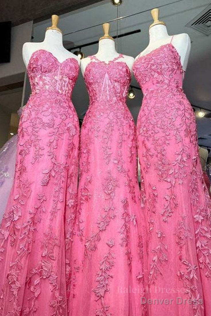 Mermaid Hot Lace Long Prom Dress, Long Hot Prom Graduation Prom Dresses