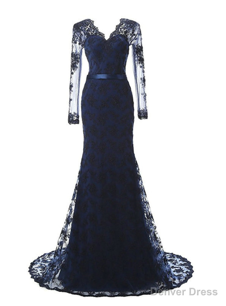 Mermaid Lace Long Sleeve Cheap Mother Of The Bride Dresses Main image