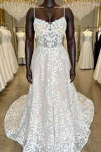 Mermaid Lace/Tulle  A-Line Wedding Dresses With Open Back