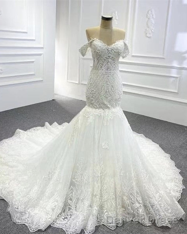 Mermaid Lace Wedding Off The Shoulder Bridal Gowns