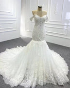 Mermaid Lace Wedding Off The Shoulder Bridal Gown