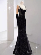 Mermaid Long Prom Dress New Arrival Sexy Black Slit Prom Dresses