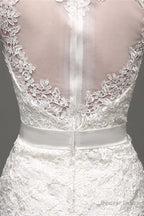 Mermaid Long Sleeves Long Wedding Dresses