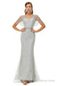 Mermaid Sequins Beading V Neck Prom Dresses