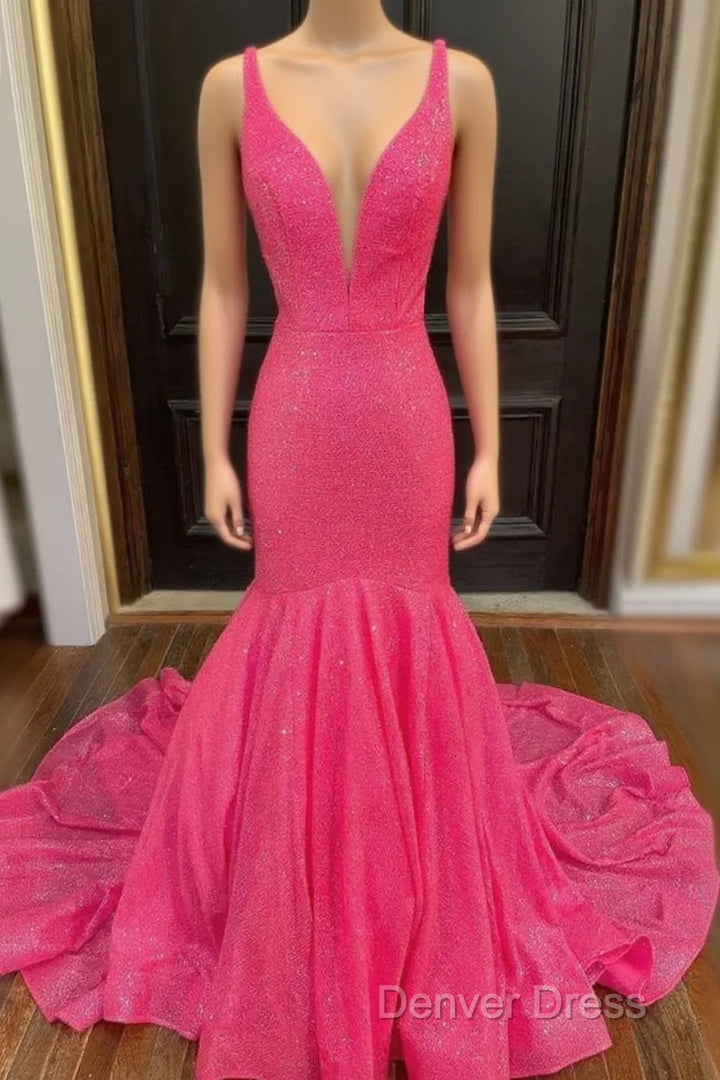 Mermaid Sequins Long Prom Dresses Evening Dresses Main image