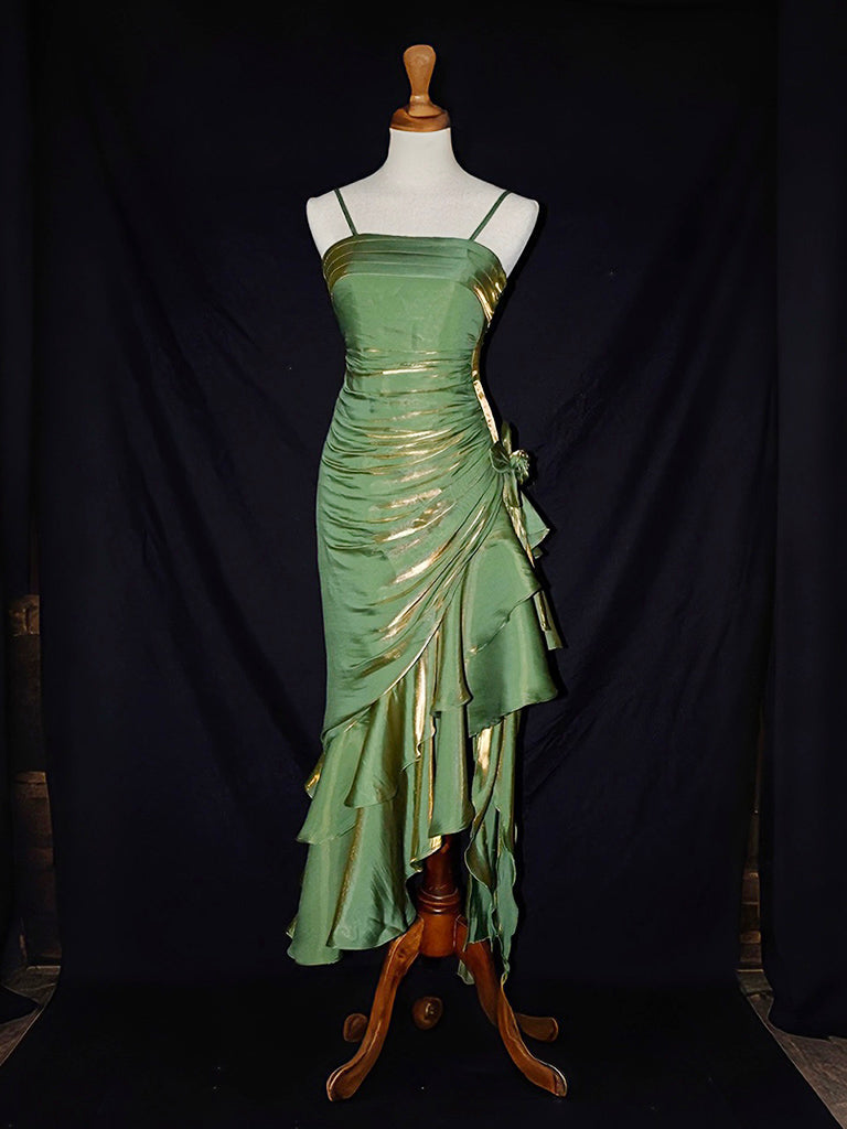 Mermaid Tea Length Vintage Fairy Style Prom Party Dresses Secondary image