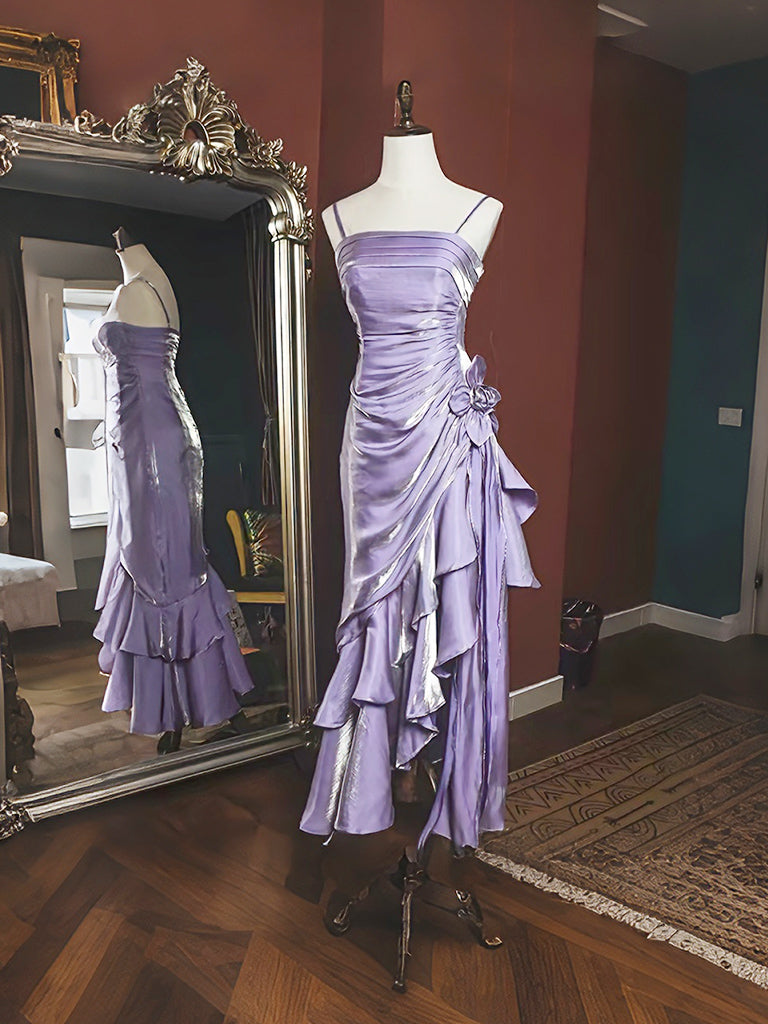 Mermaid Tea Length Vintage Fairy Style Prom Party Dresses
