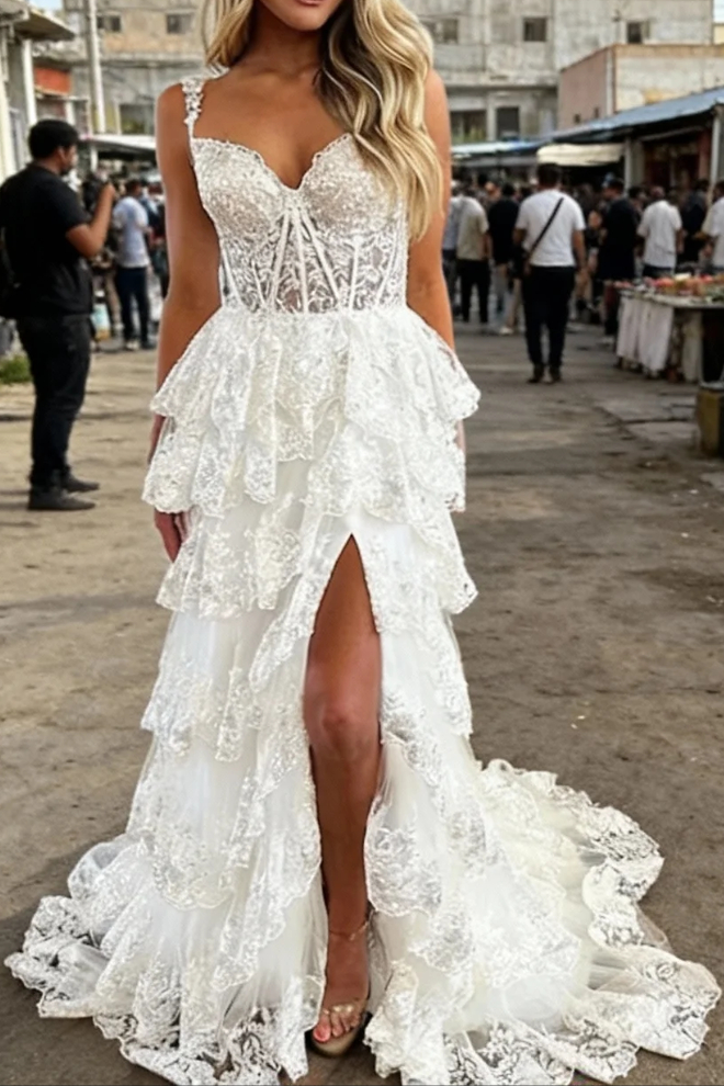 Mermaid / Trumpet Prom Dress Corsets Dresses Prom Court Train Sleeveless Off Shoulder Tulle With Sequin Slit