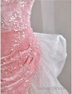 Mermaid / Trumpet Prom Dresses Party Dresses Evening Party Floor Length Sleeveless Off Shoulder Tulle with Pearls Sequin