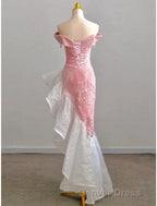 Mermaid / Trumpet Prom Dresses Party Dresses Evening Party Floor Length Sleeveless Off Shoulder Tulle with Pearls Sequin