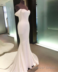 Mermaid Wedding Dresses Sweetheart Court Train With Off Shoulder