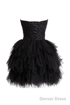 Mini Princess Strapless Homecoming Dress Short Prom Dresses