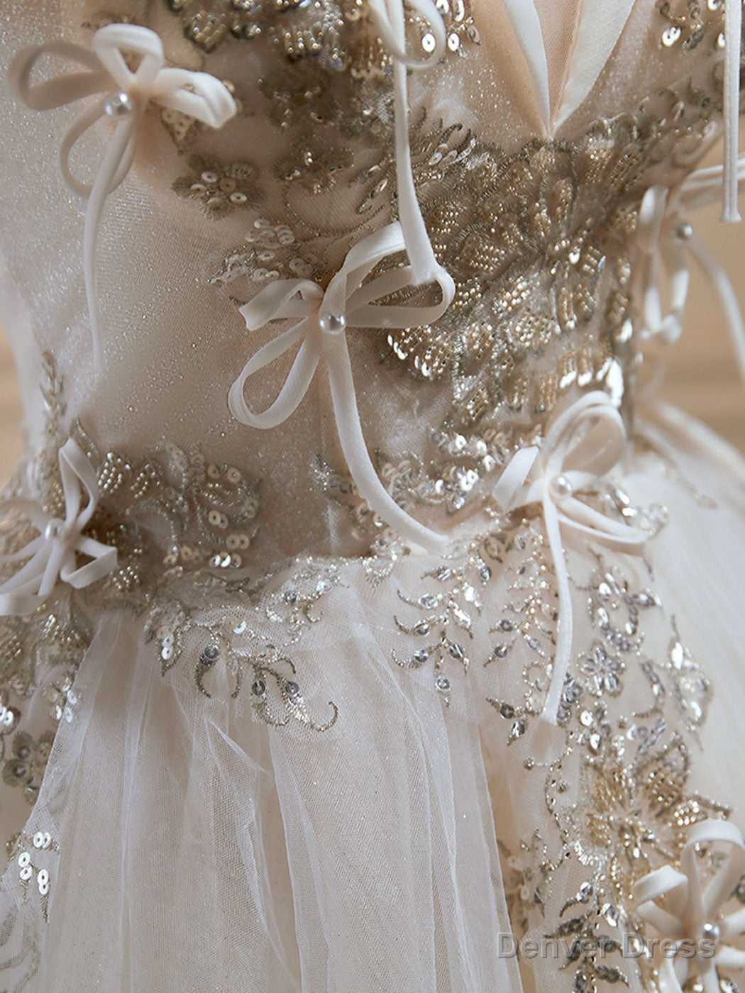Mini Short Light Champagne Prom Dress, Short Puffy Homecoming Dresses