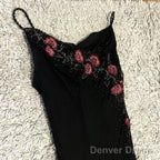 Modest Black Long Prom Dresses With Flowers 22Th Birthday Outfits