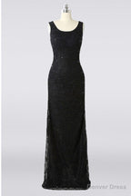 Modest Long Black Lace Mother Of The Bride