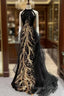 Modest Mermaid Halter Long Black Prom Dresses