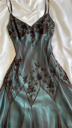 Modest Sheath Spaghetti Straps Chiffon Prom Dress With Beads