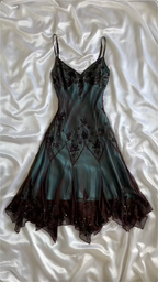 Modest Sheath Spaghetti Straps Chiffon Prom Dress With Beads